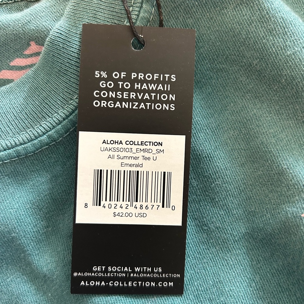 NWT Aloha Collection x SummerClub shirt, size sm - Picture 4 of 4